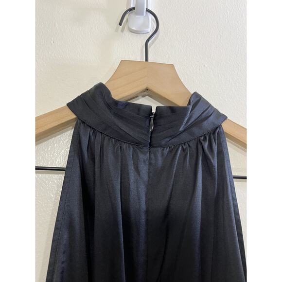Frame Satin Silk Y2K Shirred Halter Top L Minimal Sophisticated Whimsigoth Fairy - Picture 8 of 13